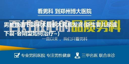 男孩尿道下裂手术后多大完成发育(新生婴儿尿道下裂-会阴型如何治疗